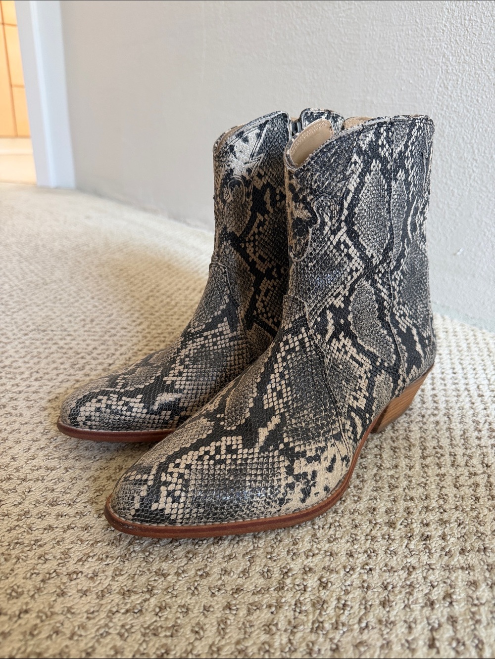 Free people snake boots with zip